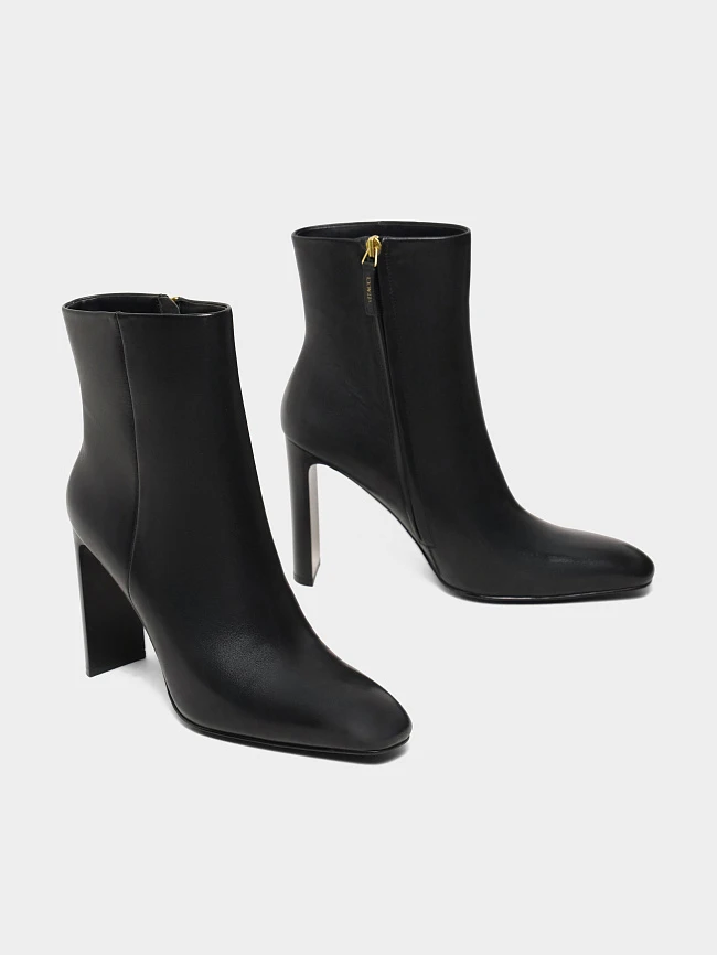 Ботильоны женские всесезонные, цвет черный, натуральная кожа 1494759 | 3