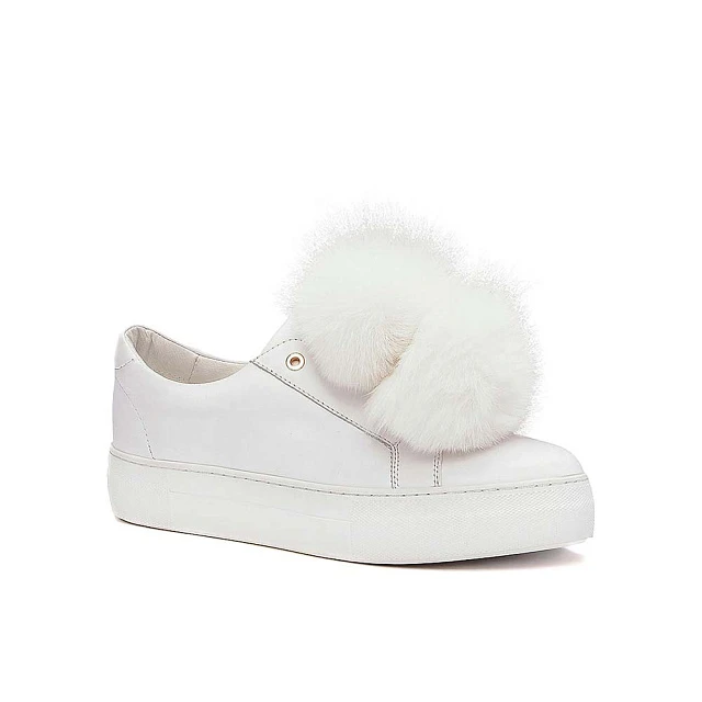 Слипоны 101213 женские цвет белый, натуральная кожа 101213          | 1