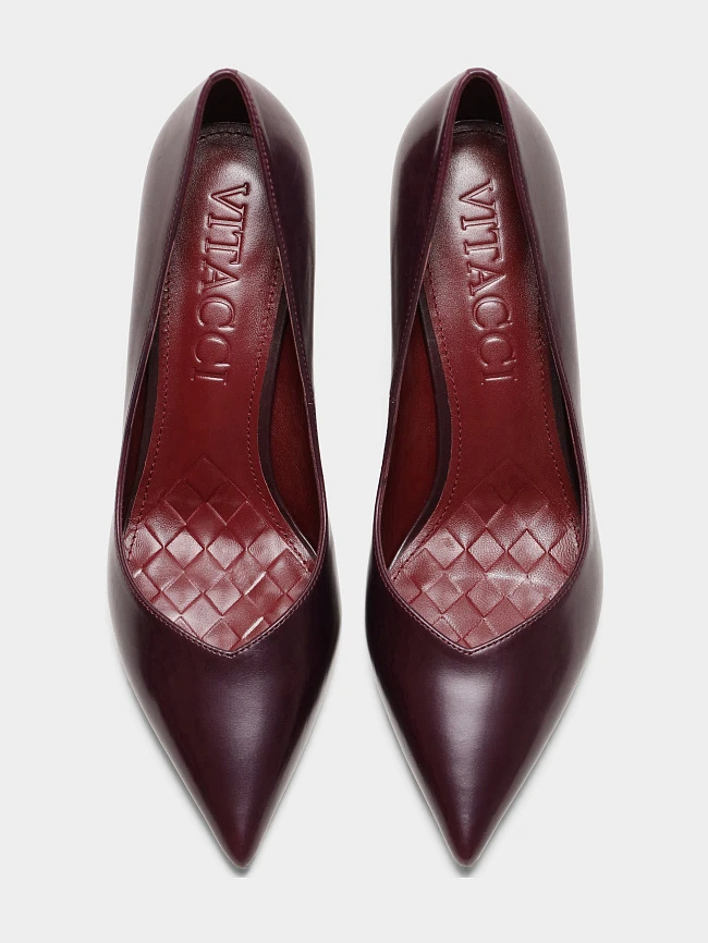 Туфли женские всесезонные, цвет фиолетовый, натуральная кожа 497039 | 4