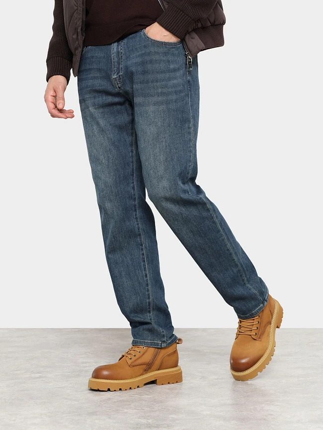 Ботинки мужские демисезонные, цвет песочный, натуральный нубук M03053 | 7