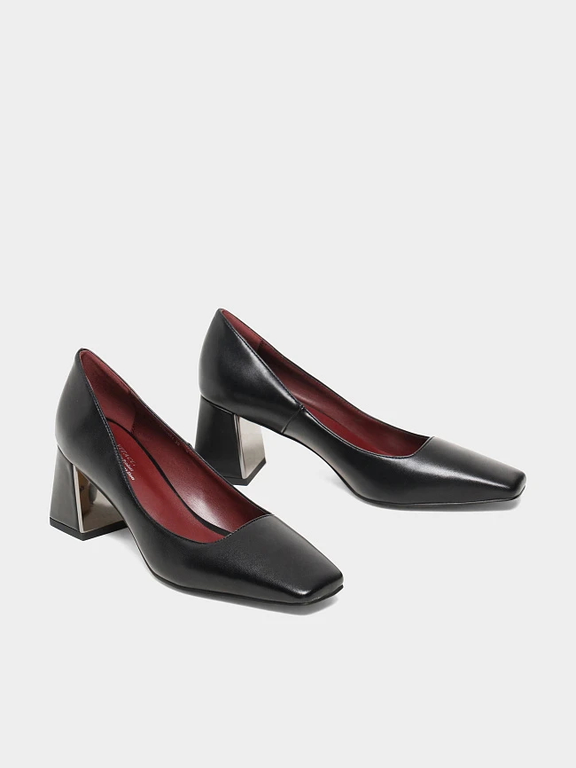 Туфли женские всесезонные, цвет черный, искусственная кожа 6550364 | 2