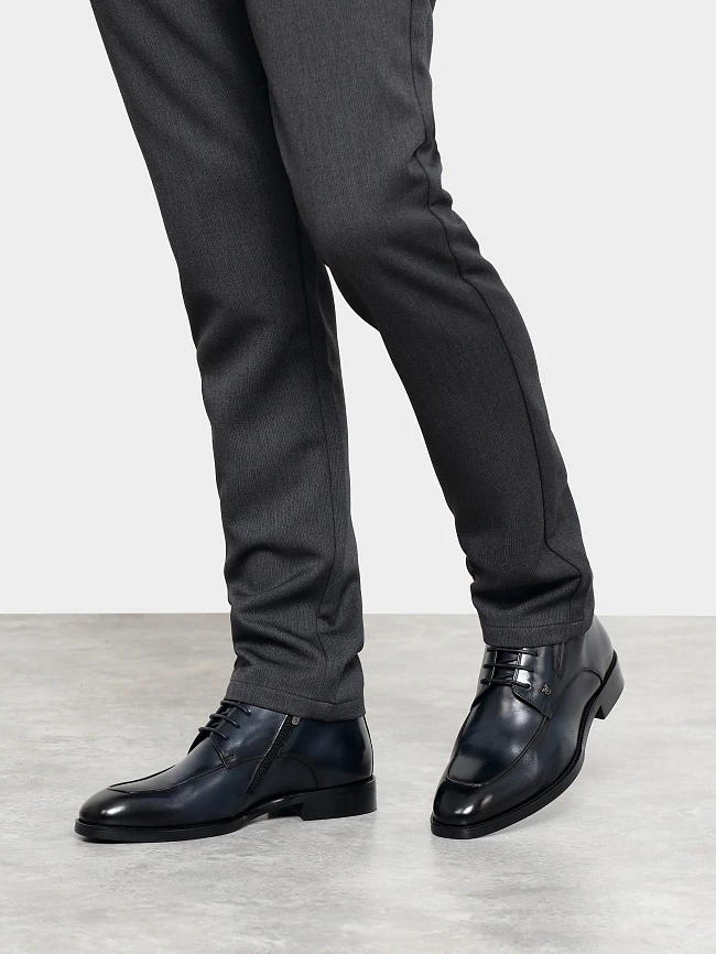 Ботинки мужские демисезонные, цвет синий, натуральная кожа M1023000 | 7