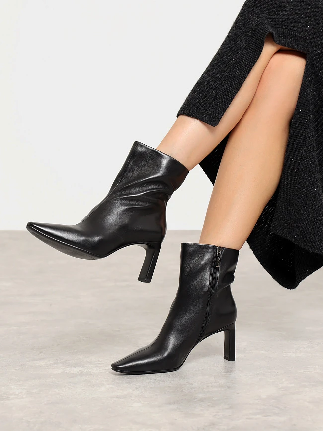 Полусапоги женские всесезонные, цвет черный, натуральная кожа 944225 | 7