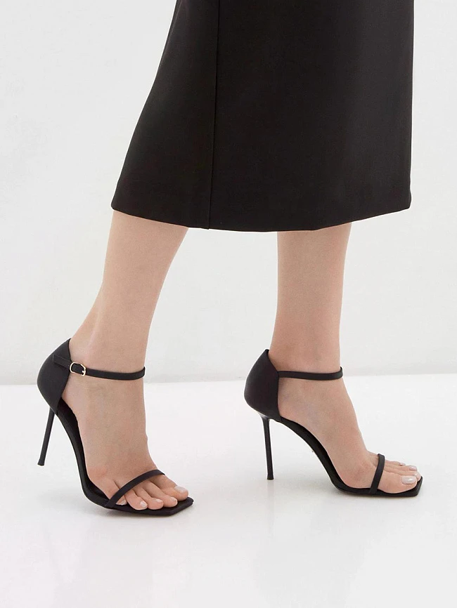 Босоножки женские летние, цвет черный, натуральная кожа 1493213 | 6