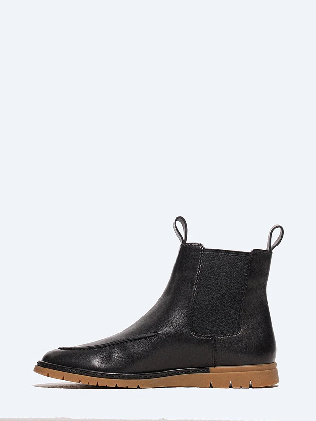 Ботинки женские демисезонные, цвет черный, натуральная кожа 1821564 | 3