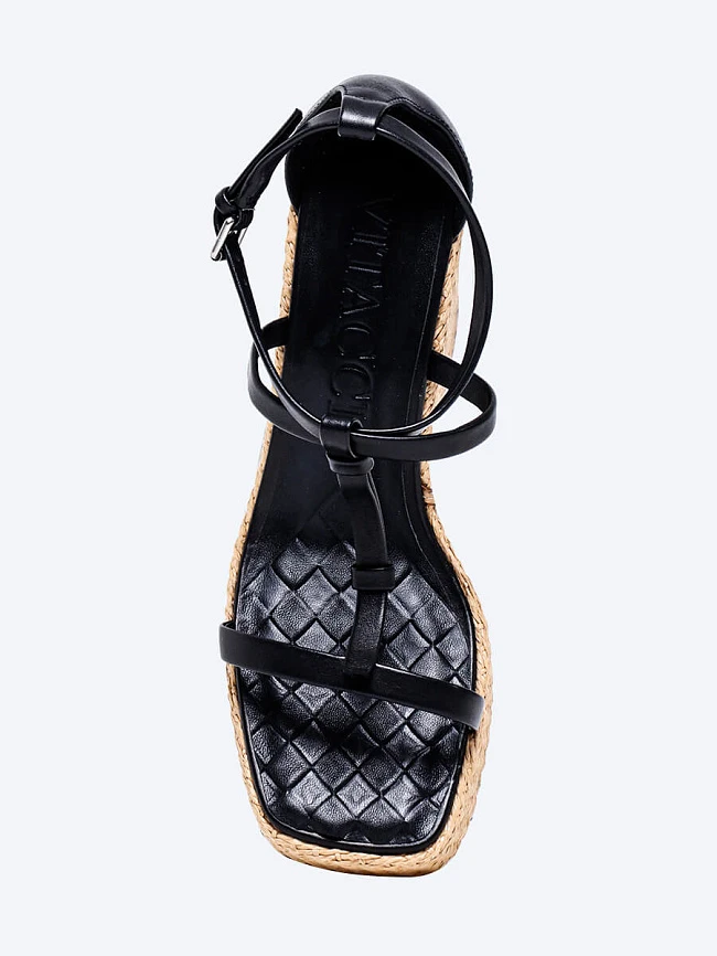 Босоножки женские летние, цвет черный, натуральная кожа 1821388 | 4