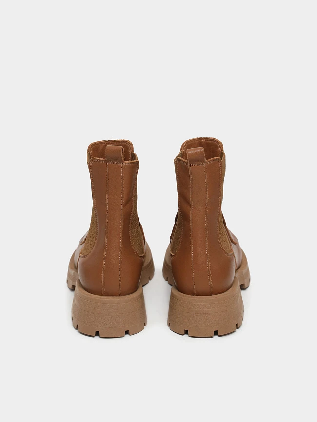 Ботинки женские демисезонные, цвет рыжий, натуральная кожа 1221253 | 6