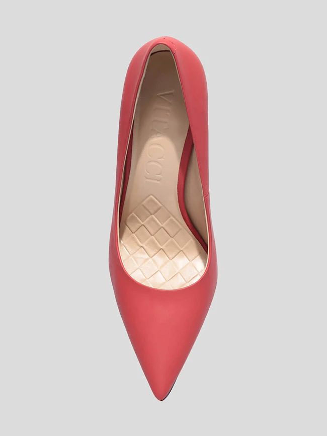 Туфли женские всесезонные, цвет красный, натуральная кожа 1852401P | 4