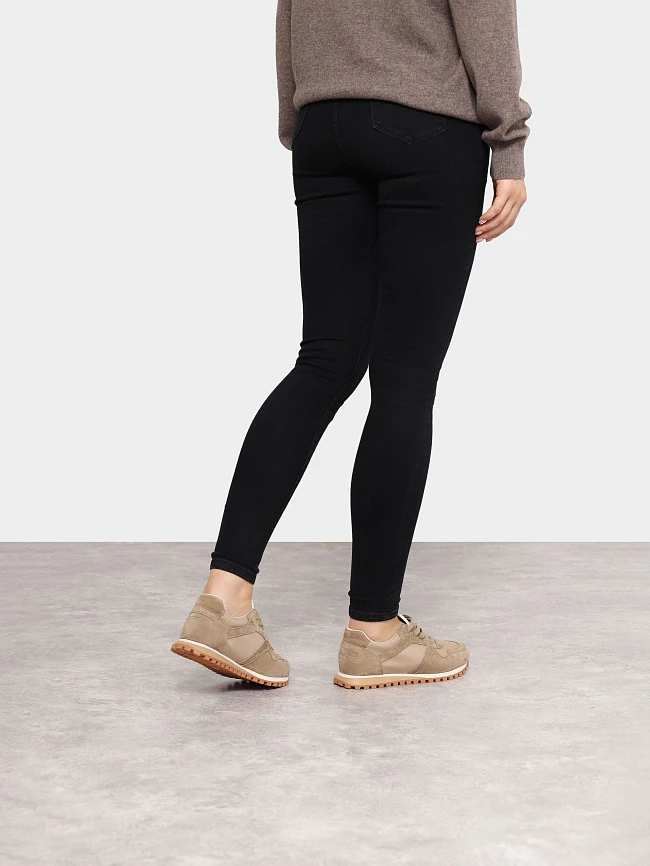 Кроссовки женские демисезонные, цвет мокко, натуральный спилок/текстиль 3630203 | 8