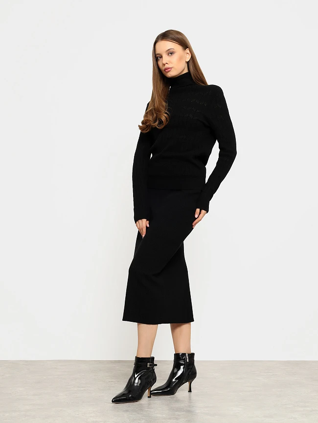 Ботильоны женские всесезонные, цвет черный, натуральная масляная кожа 17VC417 | 8