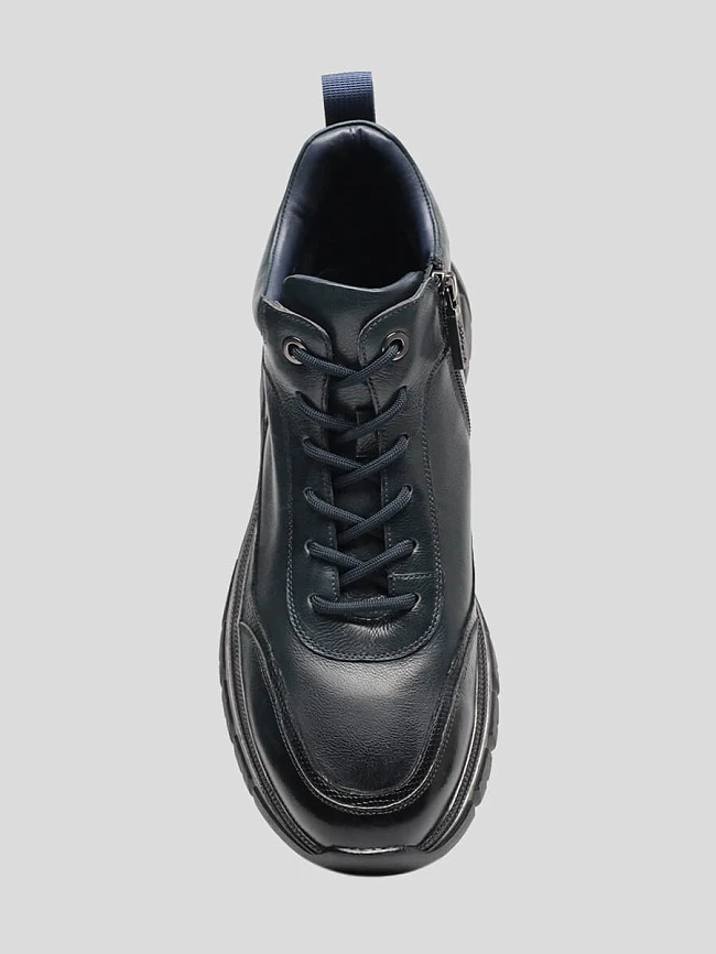 Кроссовки мужские зимние, цвет синий, натуральная кожа M1781500M | 4