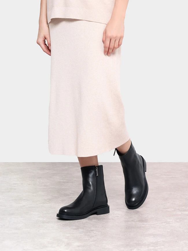 Полусапоги женские зимние, цвет черный, натуральная кожа 1399690M | 7