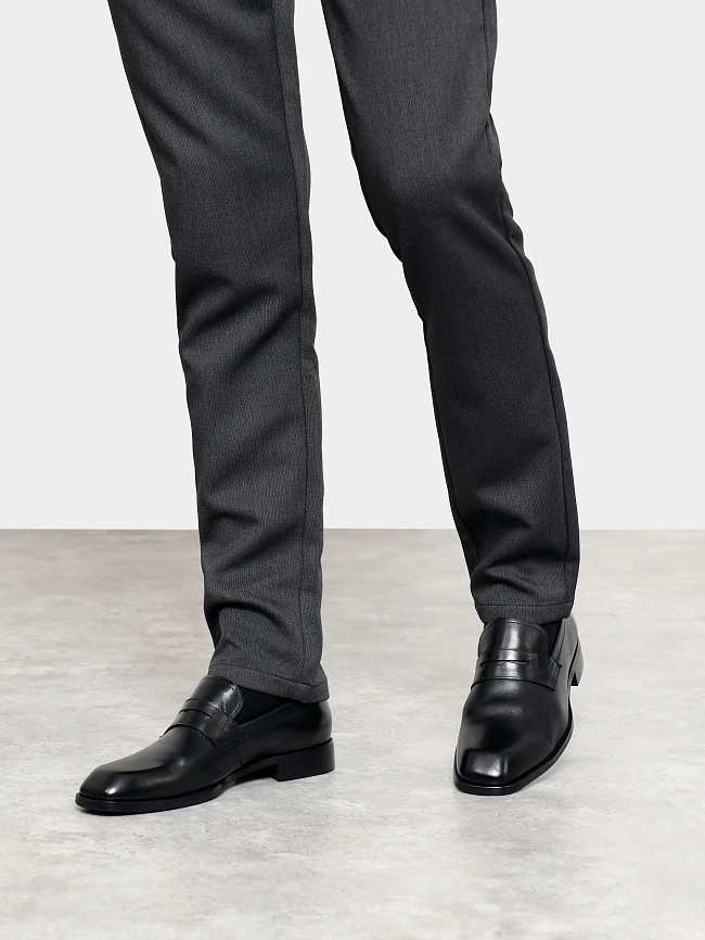 Лоферы мужские всесезонные, цвет черный, натуральная кожа M1022948 | 7