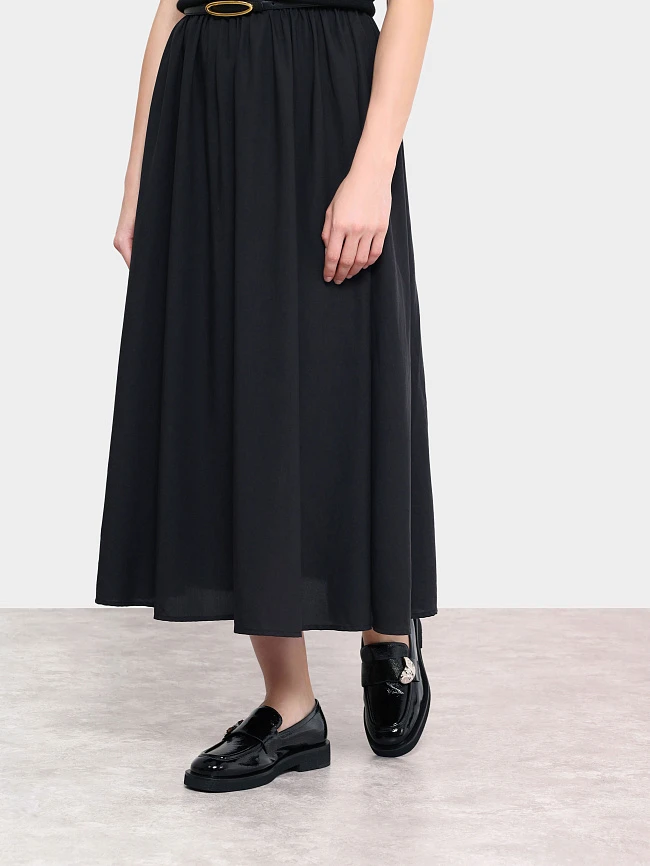 Лоферы женские всесезонные, цвет черный, натуральный наплак 1820664 | 8