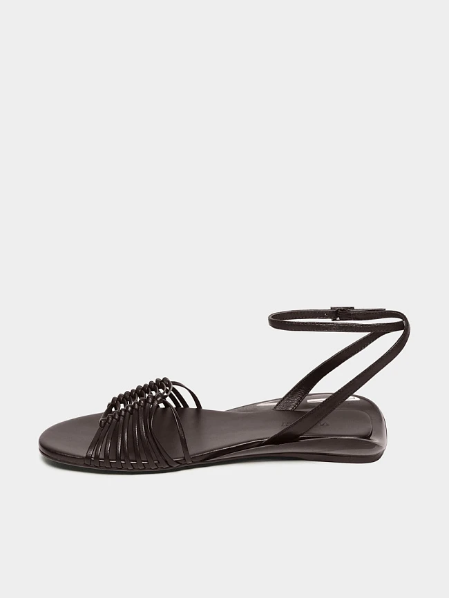 Сандалии женские летние, цвет коричневый, натуральная кожа 1821766 | 6