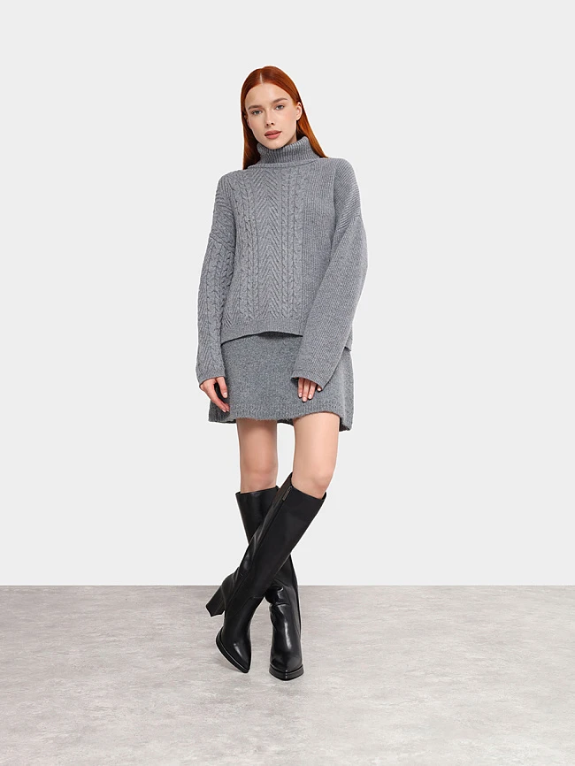 Сапоги женские зимние, цвет черный, натуральная кожа 1821135M-1 | 11