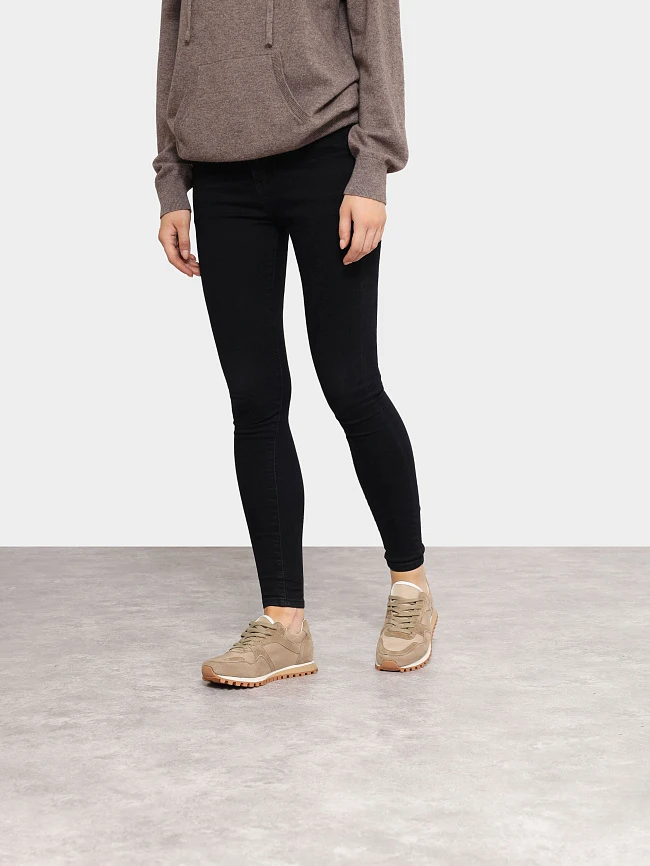 Кроссовки женские демисезонные, цвет мокко, натуральный спилок/текстиль 3630203 | 7