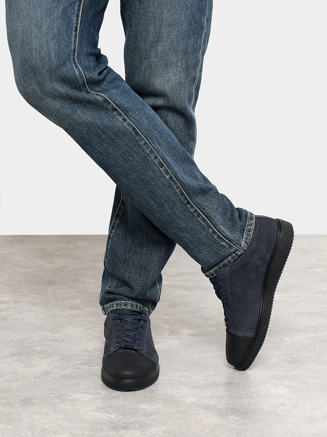 Кеды мужские демисезонные, цвет синий, натуральный нубук/натуральная кожа M1782543 | 9