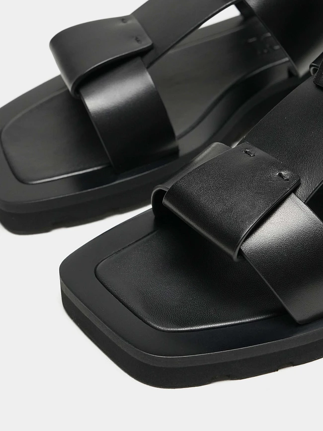 Сабо женские летние, цвет черный, натуральная кожа 1495069 | 5