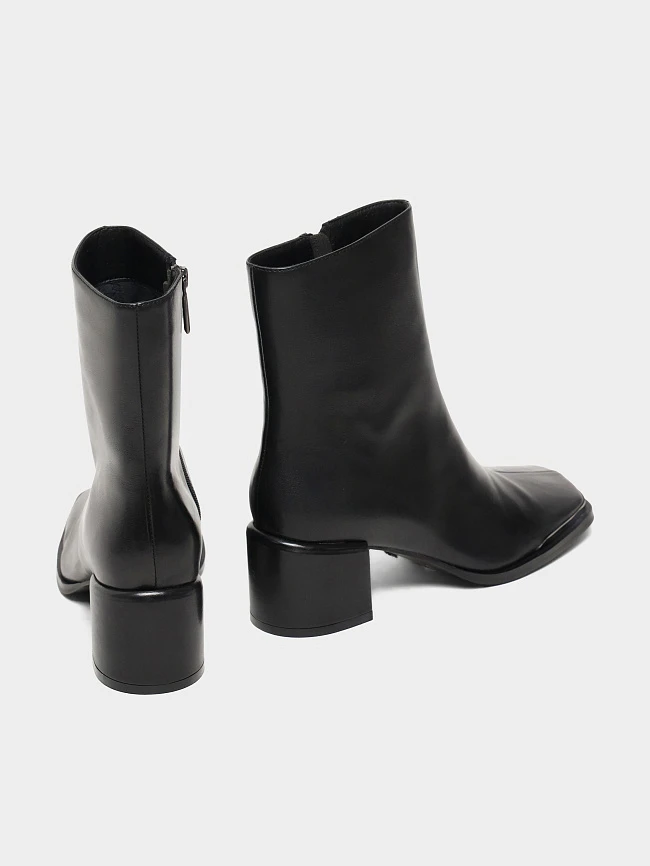 Полусапоги женские всесезонные, цвет черный, натуральная кожа 642264 | 4