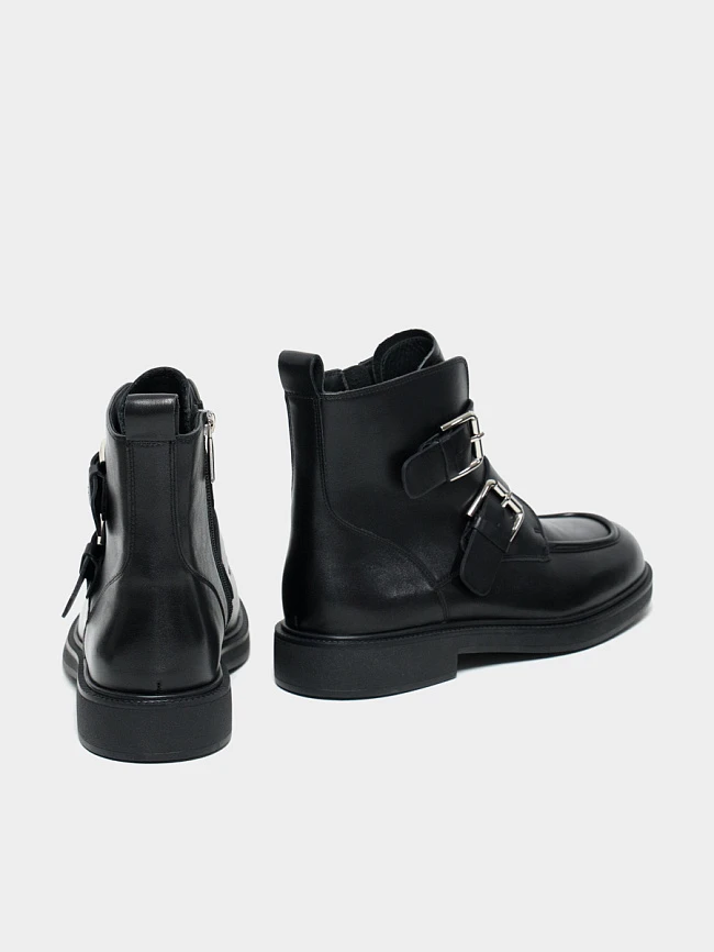 Ботинки женские демисезонные, цвет черный, натуральная кожа 7210318 | 3