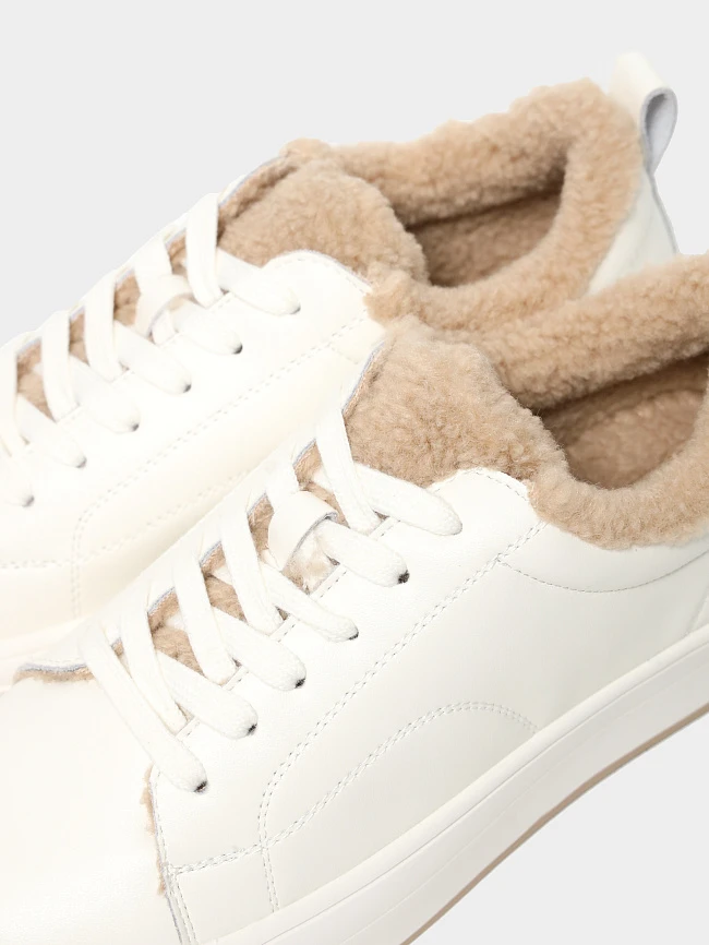 Кеды женские зимние, цвет белый, искусственная кожа 3630310M | 6