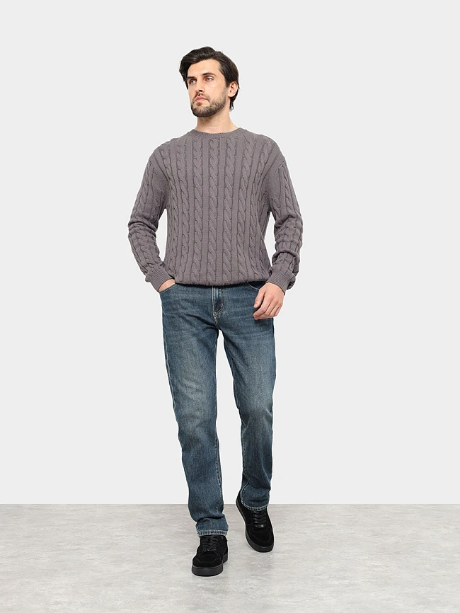 Кеды мужские зимние, цвет черный, натуральный спилок M253853M | 9