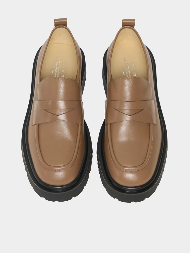 Лоферы женские всесезонные, цвет бежевый, натуральная кожа 1820244 | 5