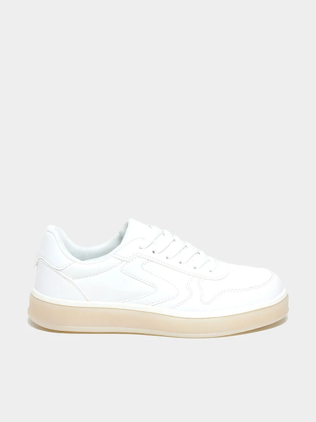 Кеды женские демисезонные, цвет белый, искусственная кожа 5710150 | 1