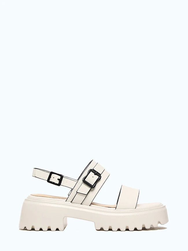 Сандалии женские летние, цвет белый, натуральная кожа и полимерные материалы 1849980 | 2