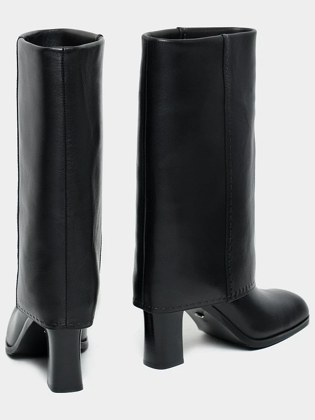 Сапоги женские зимние, цвет черный, натуральная кожа 1494591M-1 | 4