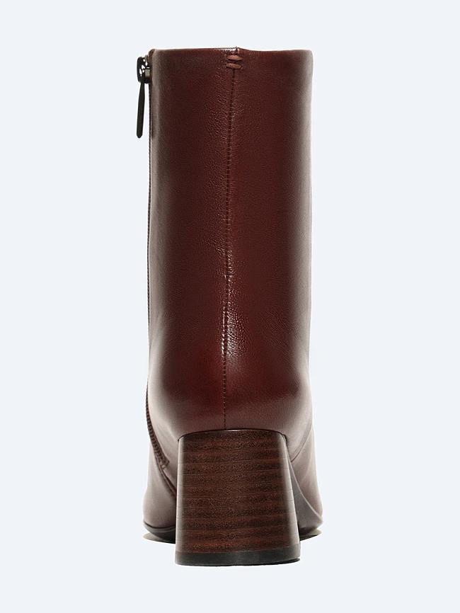 Полусапоги женские всесезонные, цвет бордовый, натуральная кожа 642224 | 5