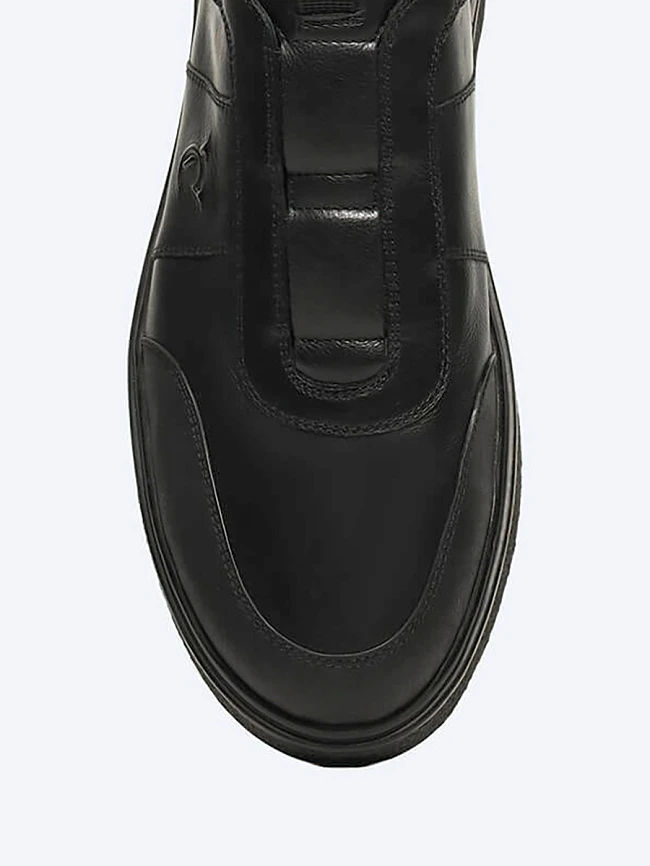 Кроссовки мужские демисезонные, цвет черный, натуральная кожа/искусственная кожа M1782540 | 4