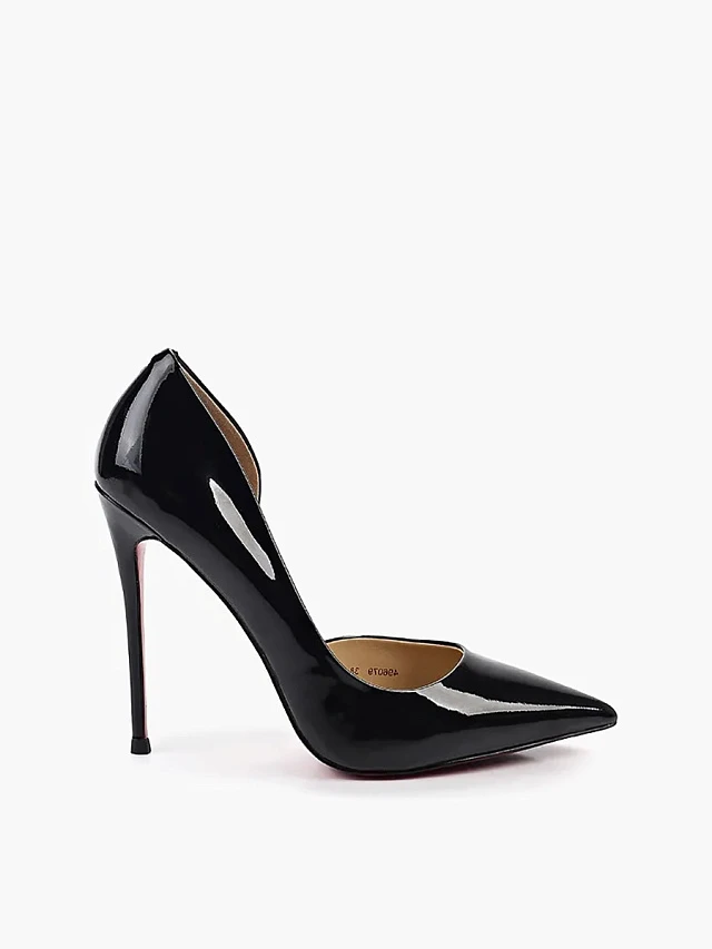 Туфли женские всесезонные, цвет черный, натуральная лаковая кожа 496079P3-2 | 1