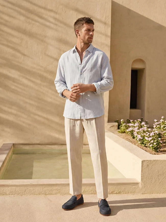 Лоферы мужские демисезон; лето;, цвет синий, натуральный нубук M254407 | 2