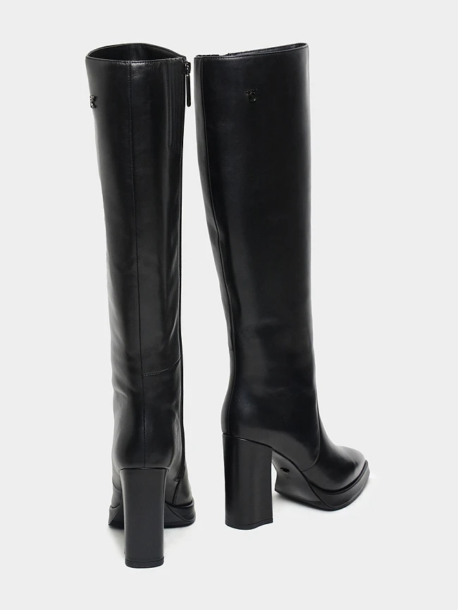 Сапоги женские зимние, цвет черный, натуральная кожа 1821135M-1 | 3