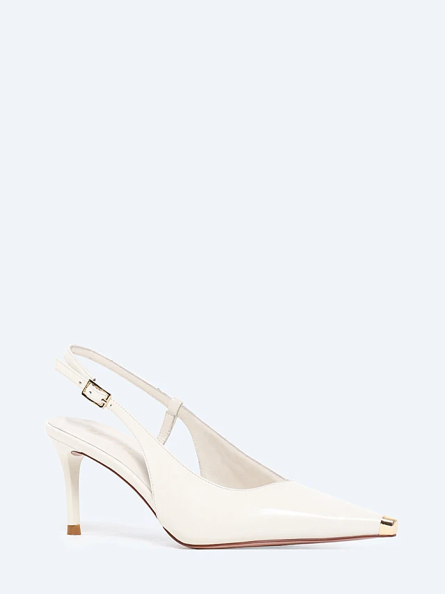 Туфли женские летние, цвет молочный, натуральная кожа 1852927 | 1