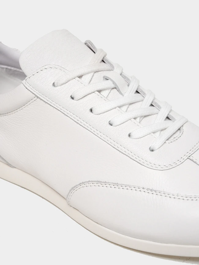 Кеды мужские демисезон; лето;, цвет белый, натуральная кожа M254417 | 5