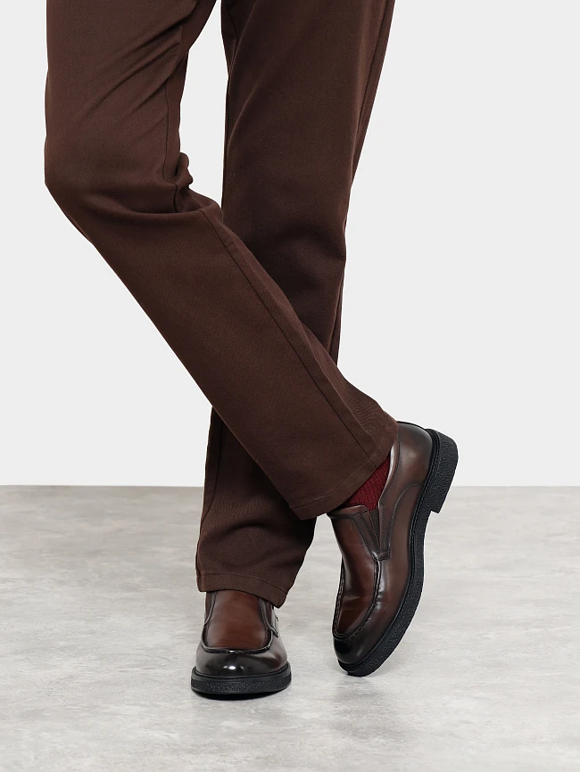 Туфли мужские всесезонные, цвет коричневый, натуральная кожа M1782536 | 9