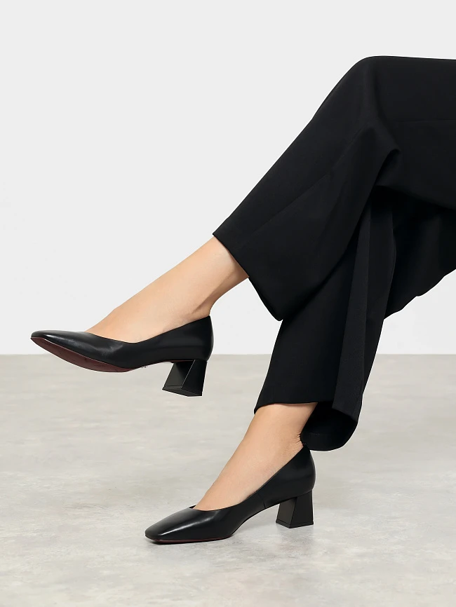 Туфли женские всесезонные, цвет черный, натуральная кожа 497000 | 7