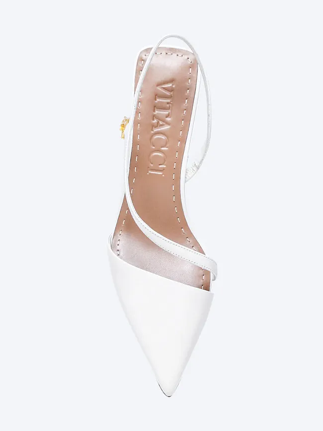 Туфли женские летние, цвет белый, натуральная кожа 1494368 | 4