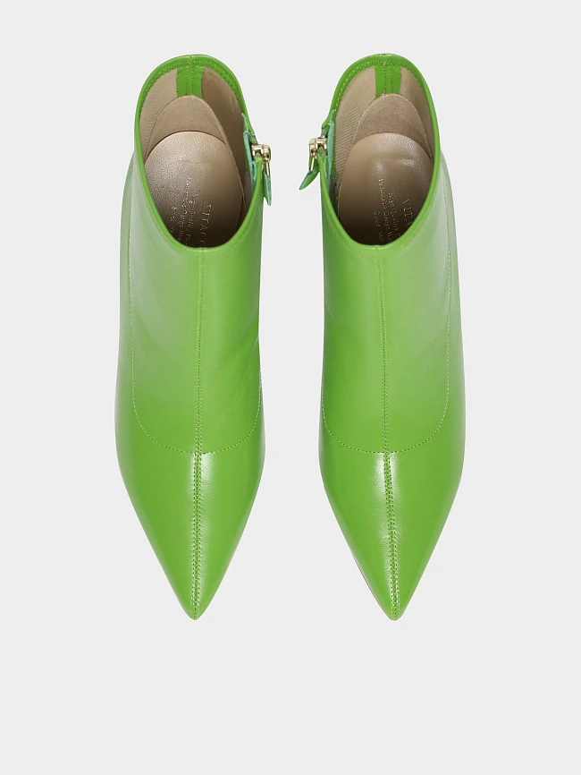 Ботильоны женские демисезонные, цвет зеленый, натуральная кожа 1492696 | 5