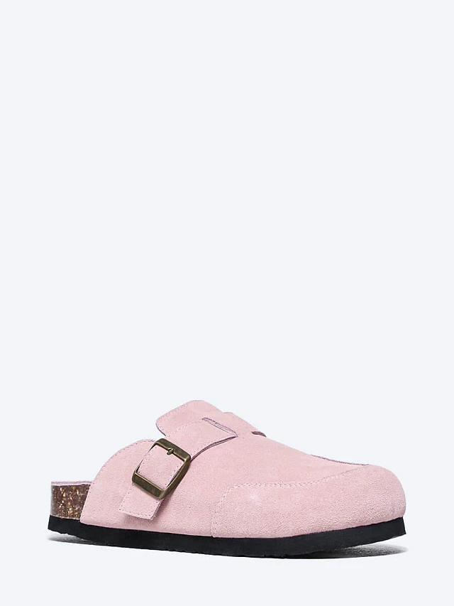 Сабо женские летние, цвет розовый, натуральный спилок 7210136 | 1