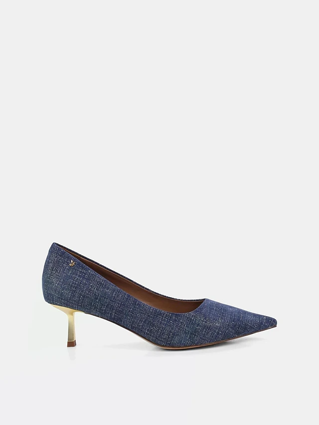 Туфли женские всесезонные, цвет синий, натуральный велюр 1494271 | 1