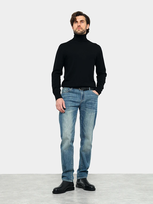 Ботинки мужские демисезонные, цвет черный, натуральная кожа M254292 | 12