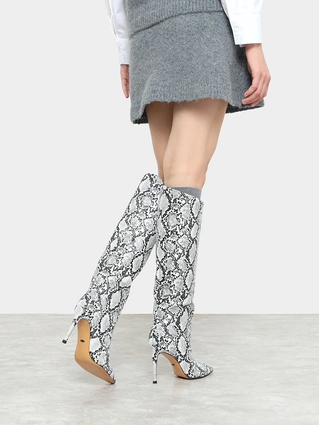 Сапоги женские демисезонные, цвет мультиколор, искусственная кожа 6550439 | 8