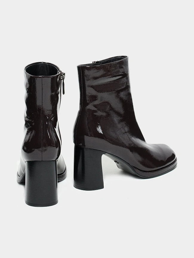 Полусапоги женские демисезонные, цвет бордовый, натуральный наплак 944271 | 4