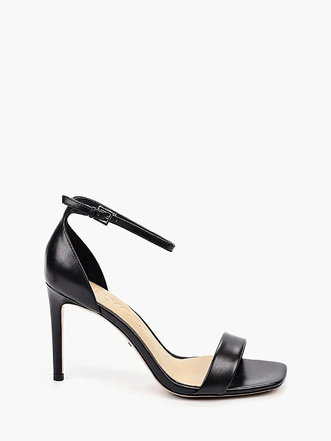 Босоножки женские летние, цвет черный, натуральная кожа 494581P2 | 2