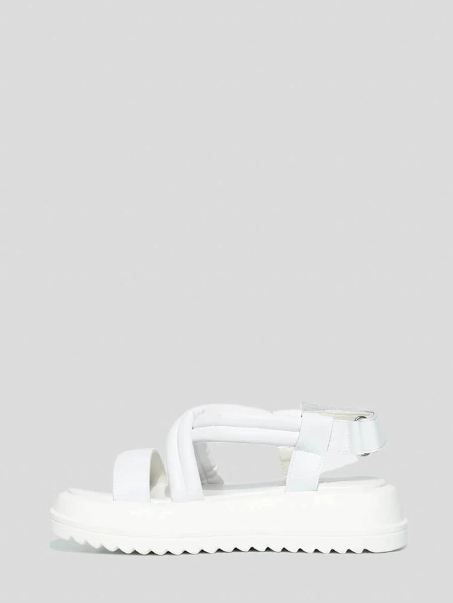 Сандалии женские летние, цвет белый, искусственная кожа/натуральная кожа и полимерные материалы 1846676P | 3