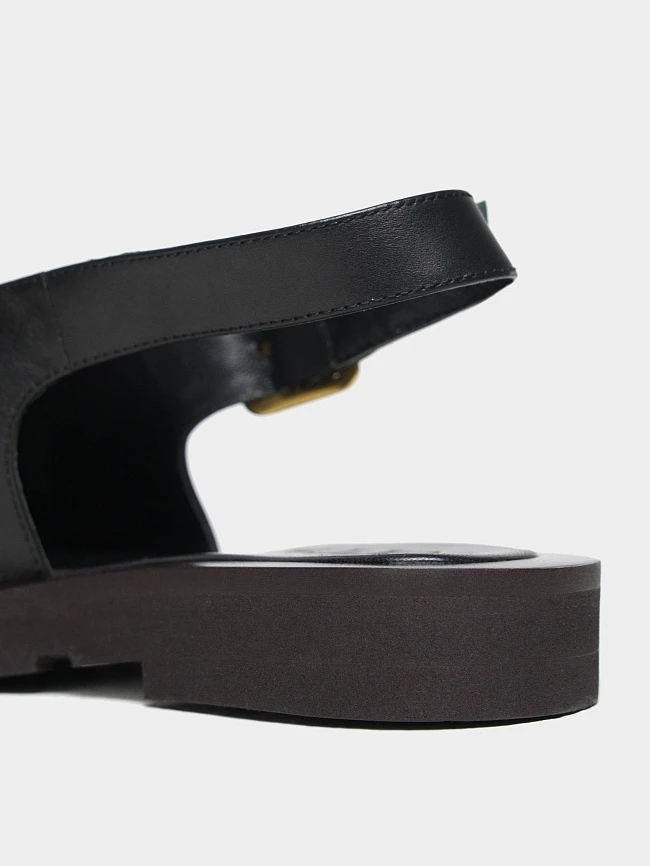 Сандалии женские летние, цвет черный, натуральная кожа 1495092 | 5